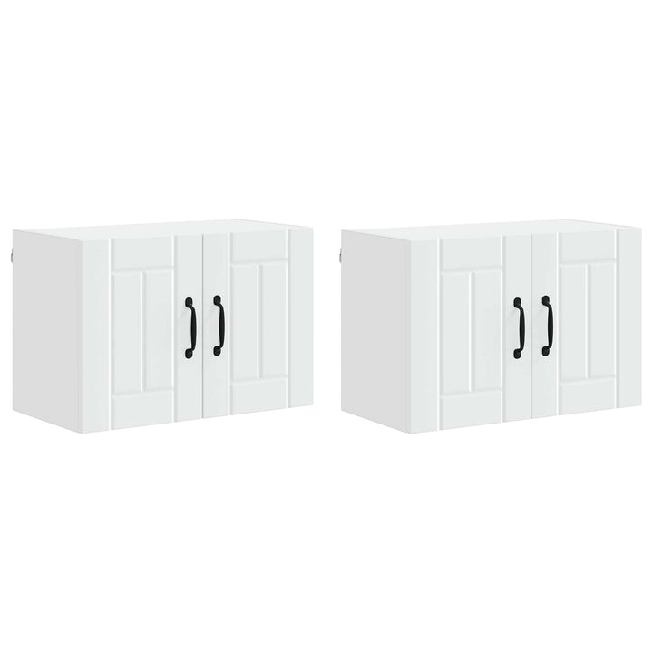 Vægskab LUCCA 2 pcs Hvid 60 x 31 x 40 cm Konstrueret træ