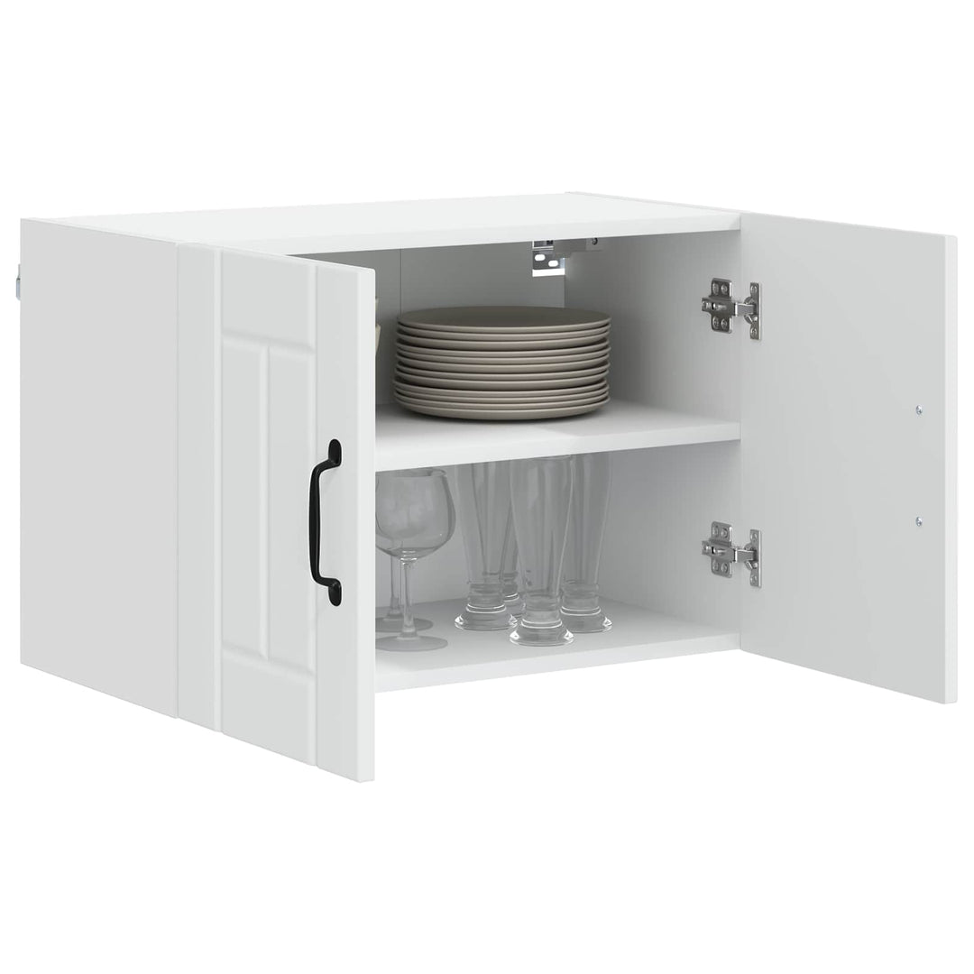 Vægskab LUCCA 2 pcs Hvid 60 x 31 x 40 cm Konstrueret træ