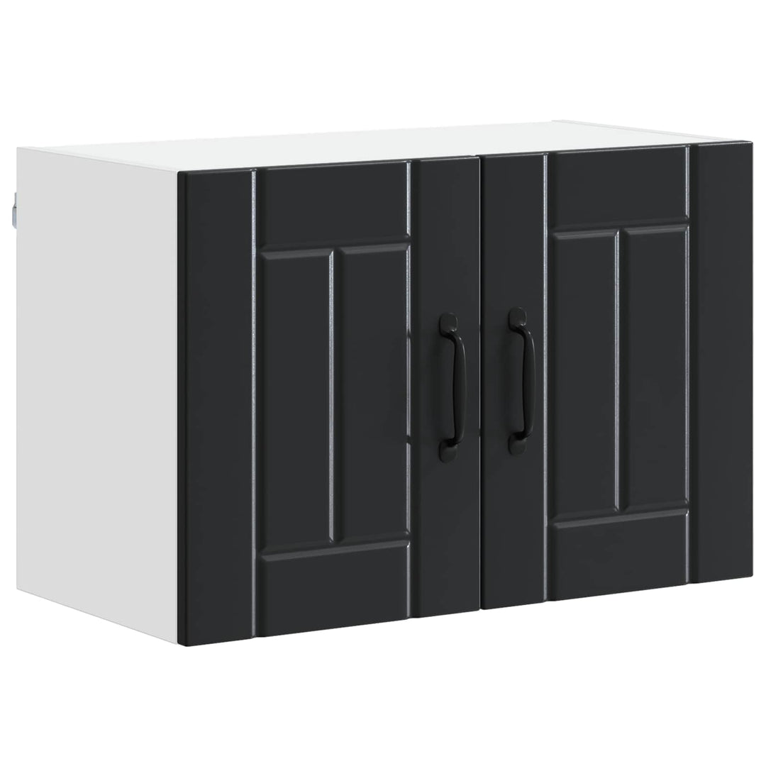 Vægskab LUCCA 2 pcs Sort 60 x 31 x 40 cm Konstrueret træ