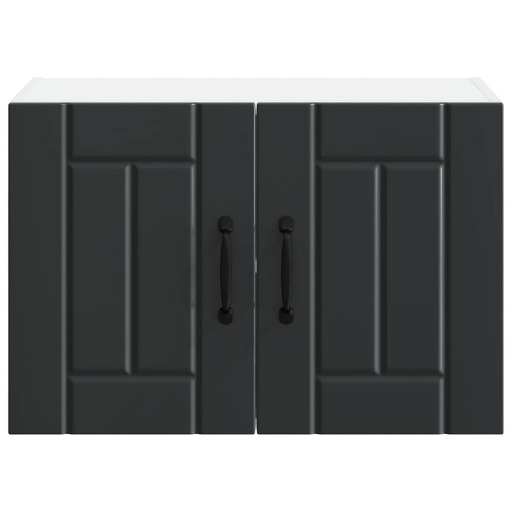 Vægskab LUCCA 2 pcs Sort 60 x 31 x 40 cm Konstrueret træ