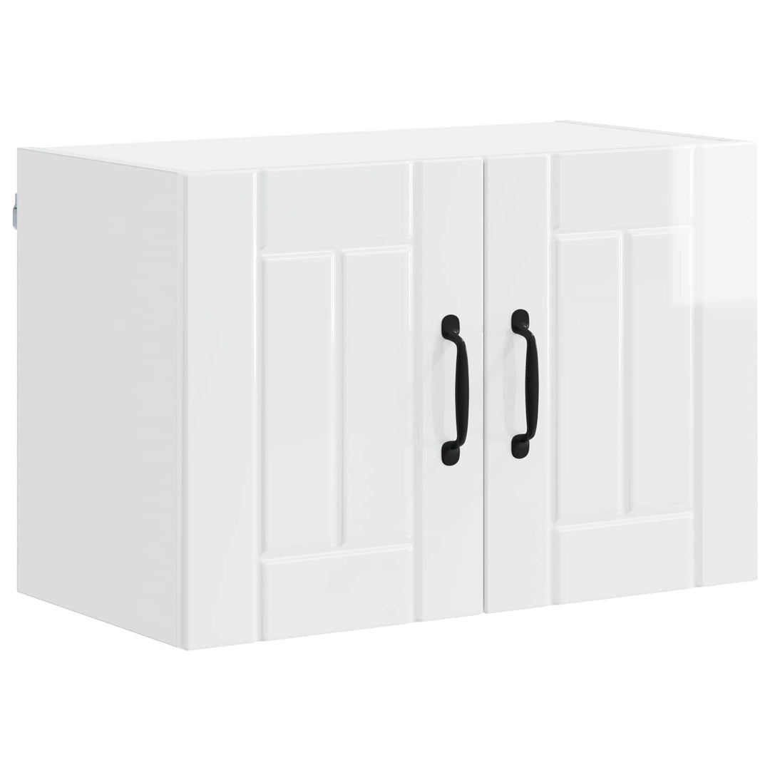 Vægskab LUCCA 2 pcs Hvid højglans 60 x 31 x 40 cm