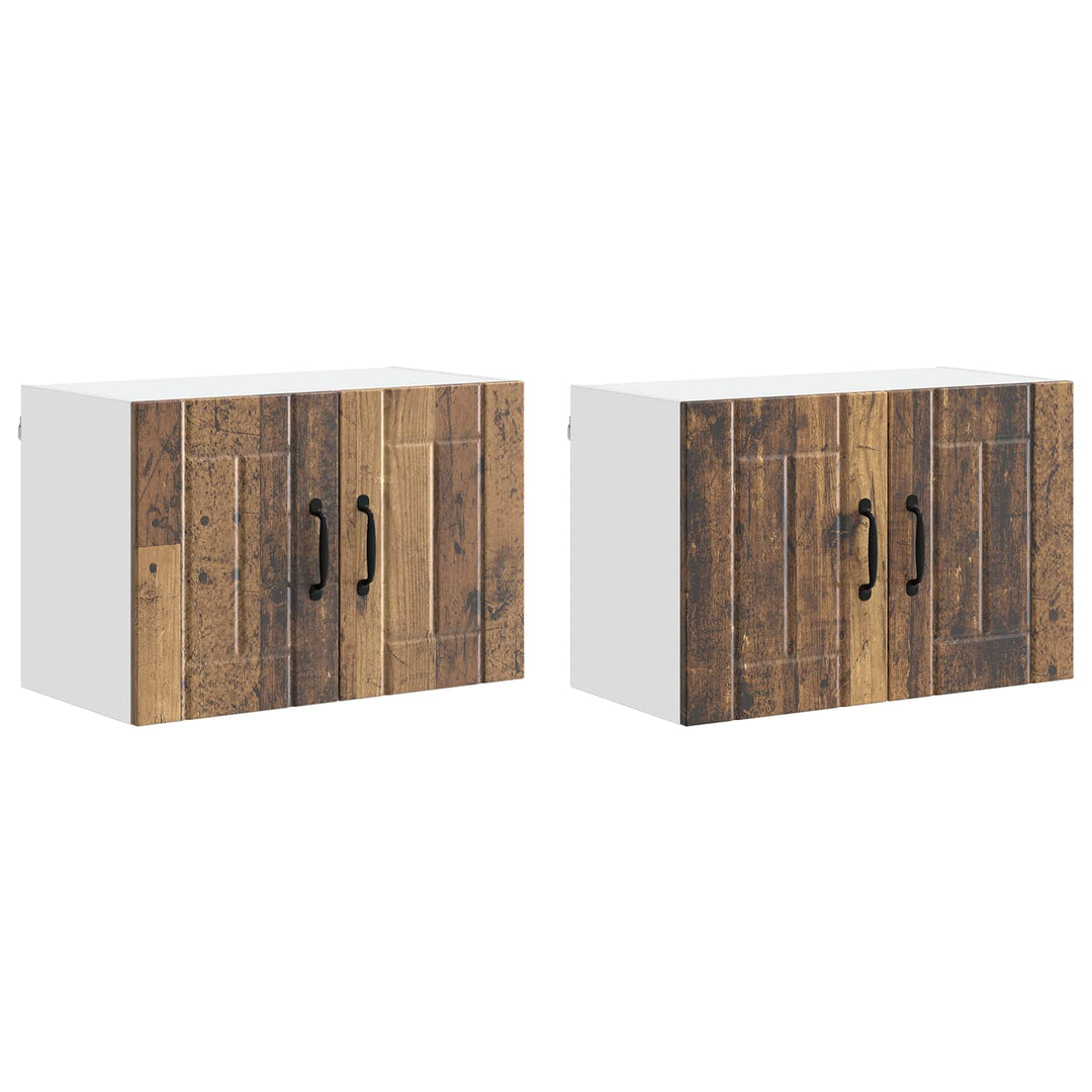 Vægskab LUCCA 2 pcs Gammelt træ 60 x 31 x 40 cm Konstrueret træ