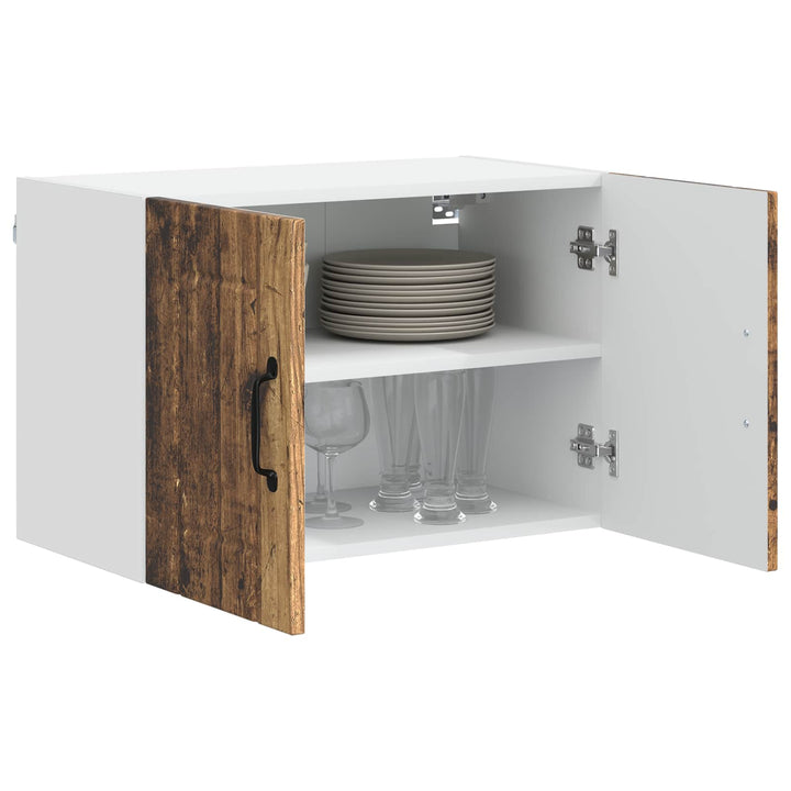 Vægskab LUCCA 2 pcs Gammelt træ 60 x 31 x 40 cm Konstrueret træ