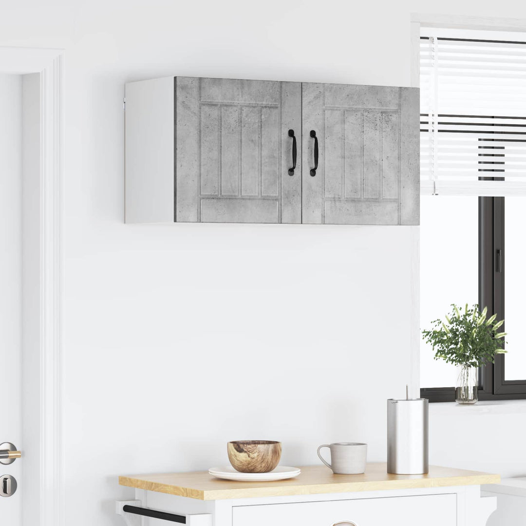 Vægskab LUCCA Betongrå 80 x 31 x 40 cm Konstrueret træ