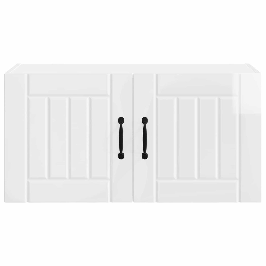 Vægskab LUCCA Hvid højglans 80 x 31 x 40 cm Konstrueret træ