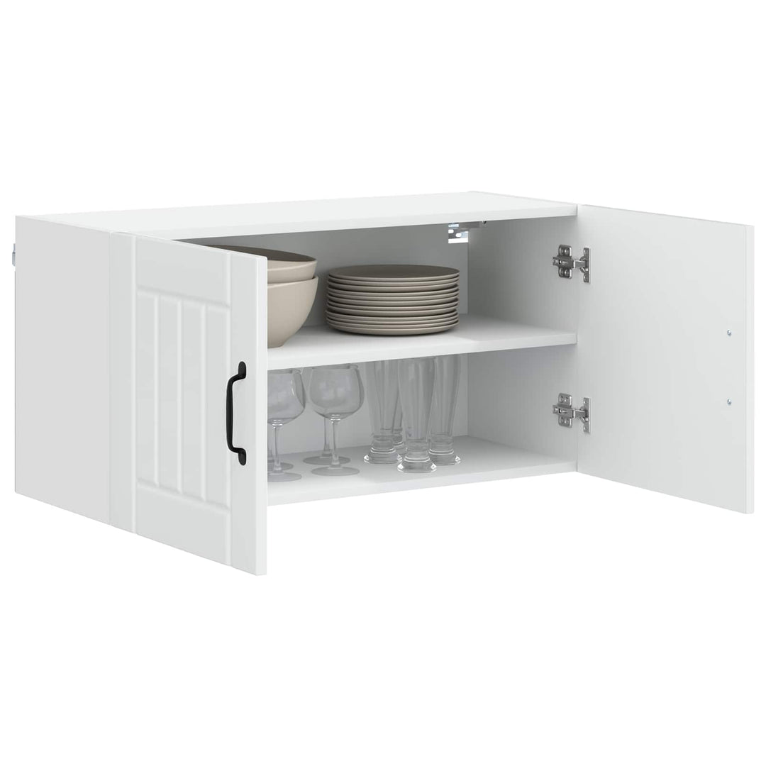 Vægskab LUCCA Hvid højglans 80 x 31 x 40 cm Konstrueret træ