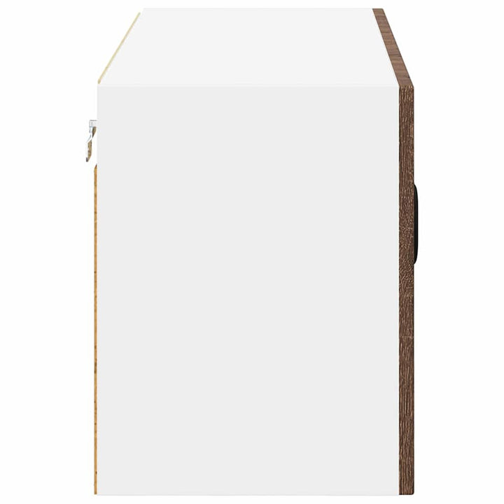 Vægskab LUCCA Brunt eg 80 x 31 x 40 cm Konstrueret træ