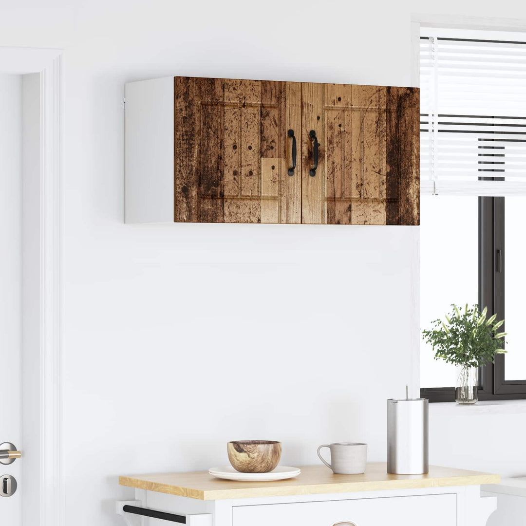 Vægskab LUCCA Gammelt træ 80 x 31 x 40 cm Konstrueret træ