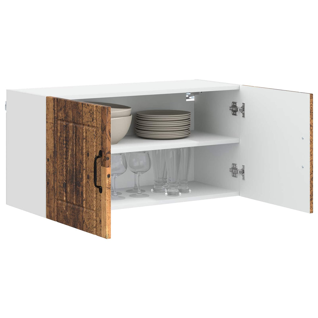 Vægskab LUCCA Gammelt træ 80 x 31 x 40 cm Konstrueret træ