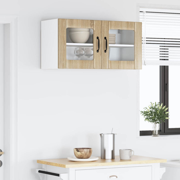 Væglågskab LUCCA Sonoma-eg 80 x 31 x 40 cm Konstrueret træ