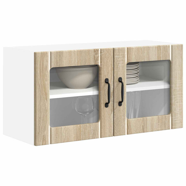 Væglågskab LUCCA Sonoma-eg 80 x 31 x 40 cm Konstrueret træ