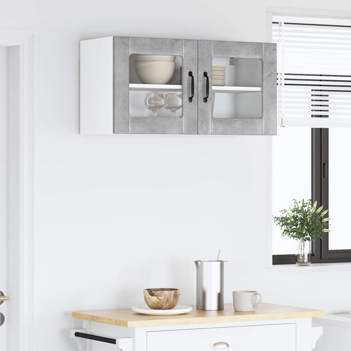 Væglågskab LUCCA Betongrå 80 x 31 x 40 cm Konstrueret træ