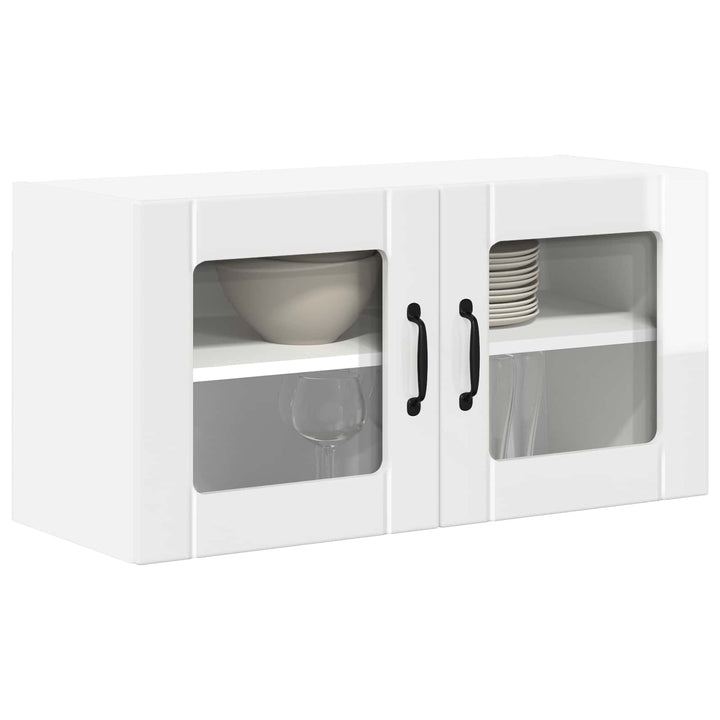 Væglågskab LUCCA Hvid højglans 80 x 31 x 40 cm Konstrueret træ