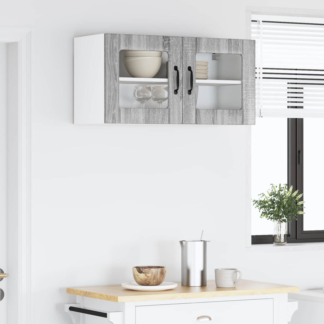 Væglågskab LUCCA Grå sonoma-eg 80 x 31 x 40 cm Konstrueret træ