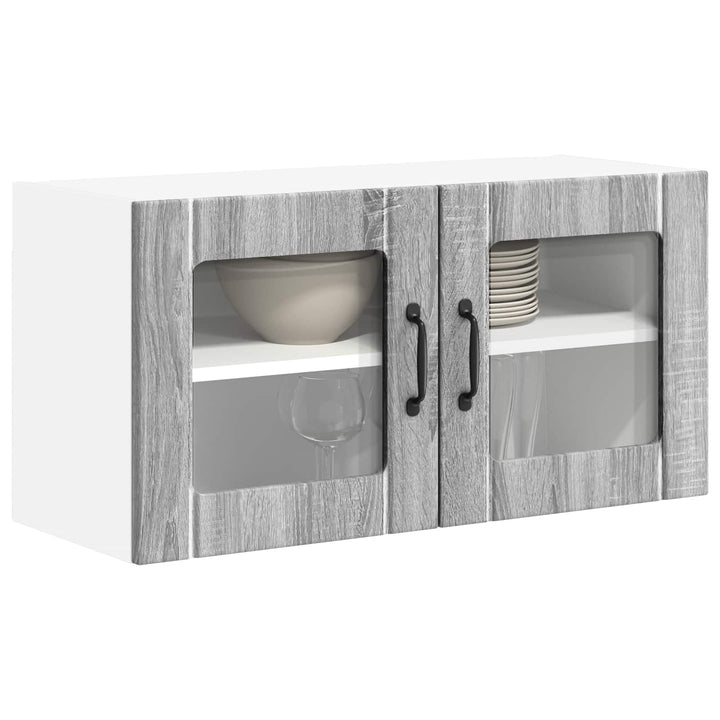 Væglågskab LUCCA Grå sonoma-eg 80 x 31 x 40 cm Konstrueret træ