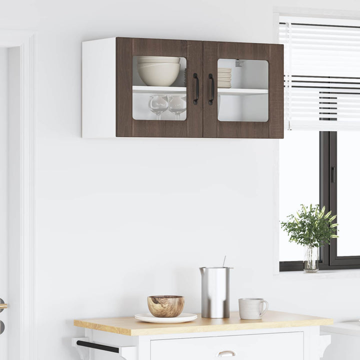 Væglågskab LUCCA Brunt eg 80 x 31 x 40 cm Konstrueret træ