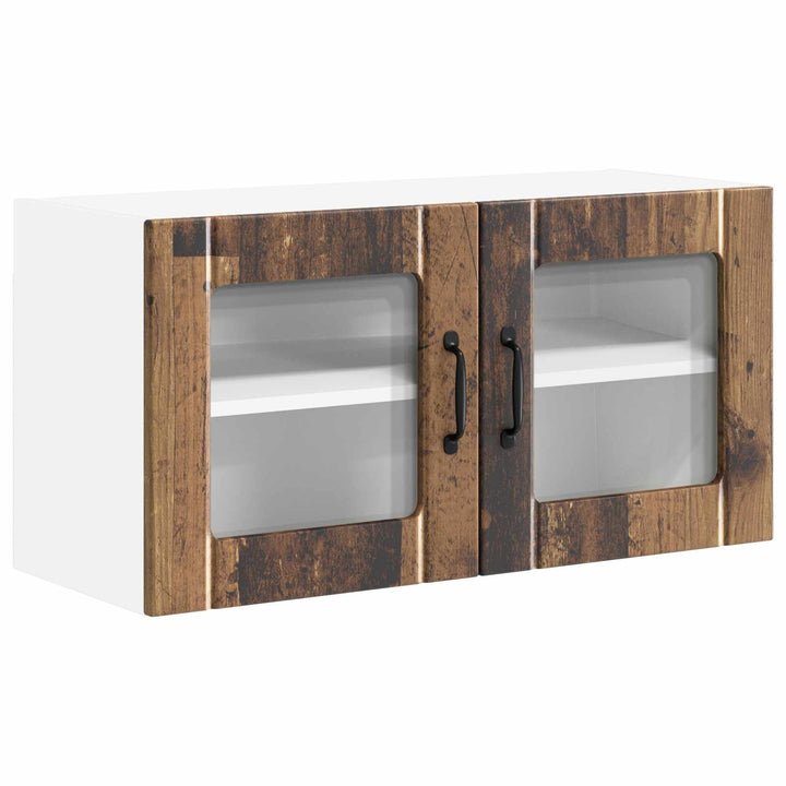 Væglågskab LUCCA Gammelt træ 80 x 31 x 40 cm Konstrueret træ