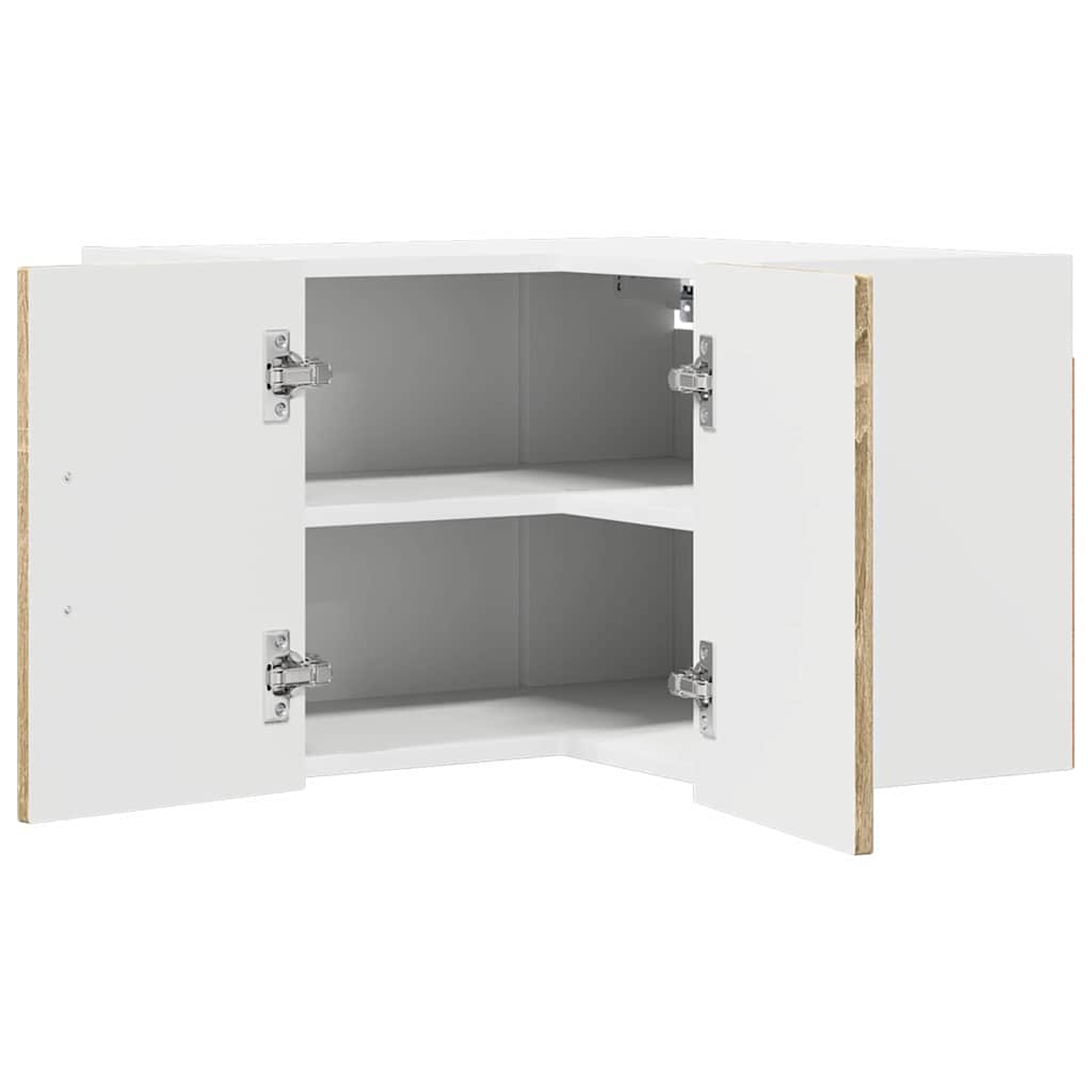 Væg hjørneskab LUCCA Sonoma-eg 57 x 57 x 40 cm Konstrueret træ