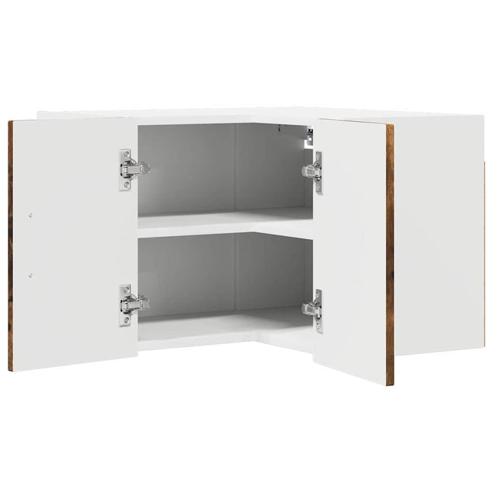 Væg hjørneskab LUCCA Røget eg 57 x 57 x 40 cm Konstrueret træ