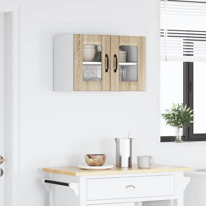Væglågskab LUCCA 2 pcs Sonoma-eg 60 x 31 x 40 cm