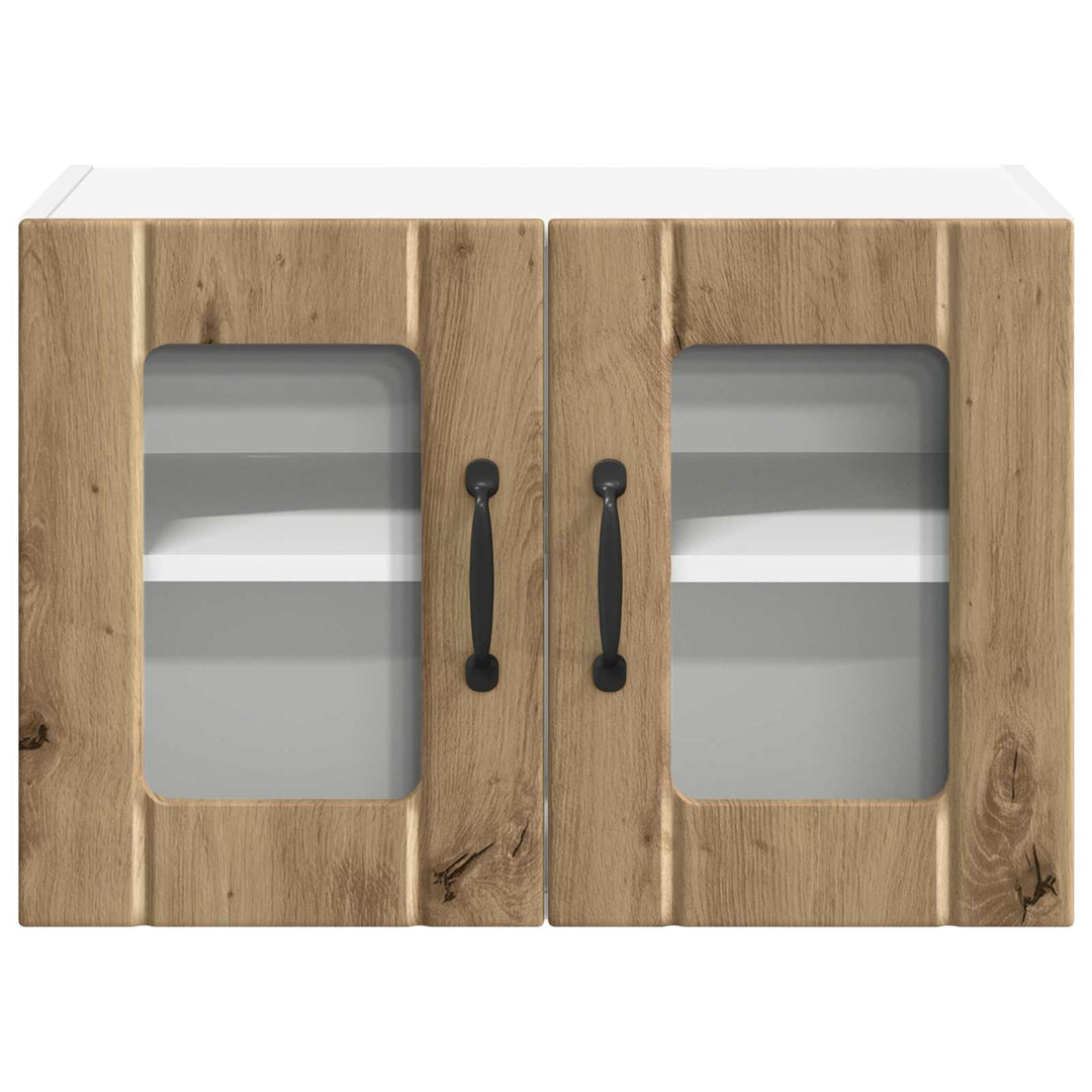 Væglågskab LUCCA 2 pcs Artisan-eg Konstrueret træ