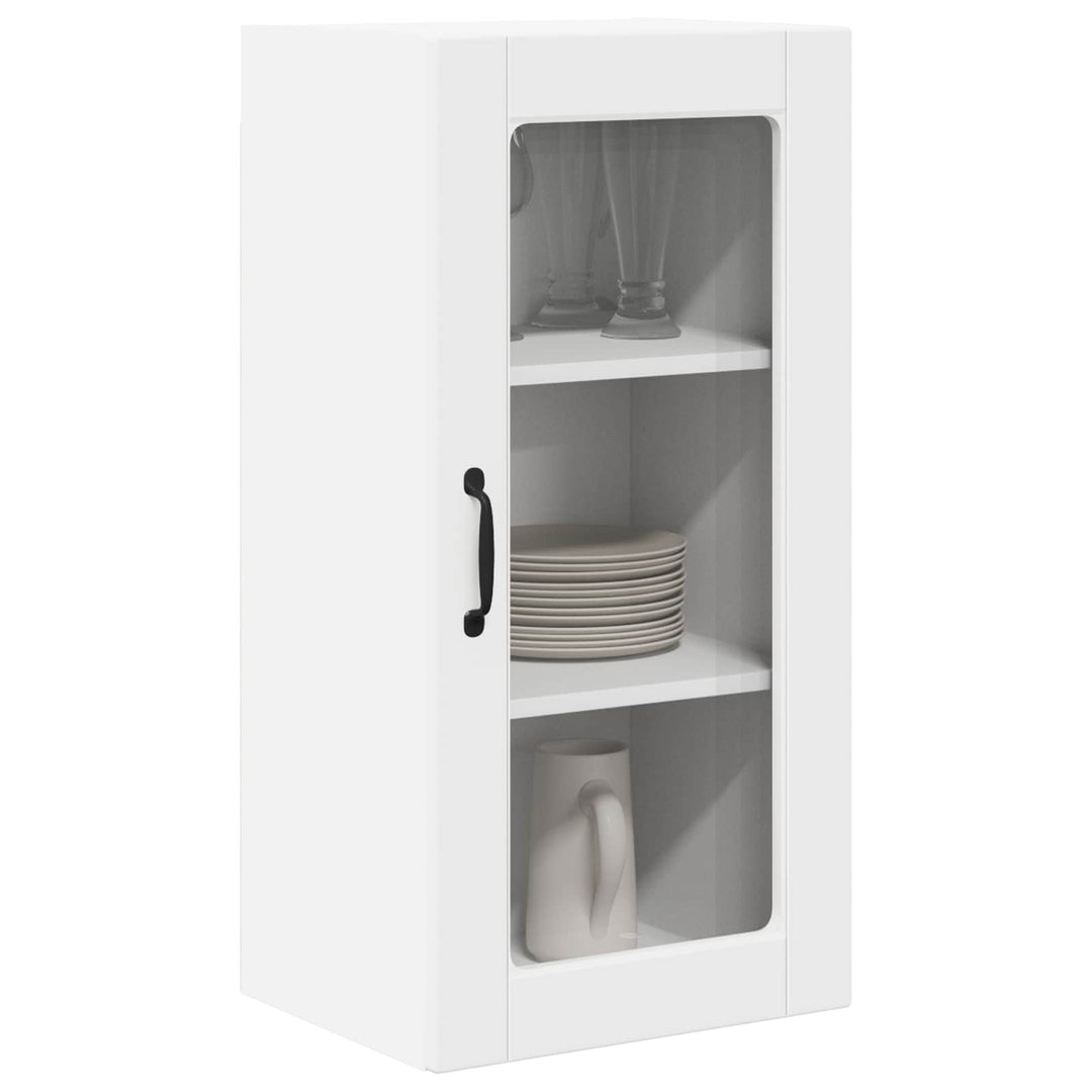 Væglågskab LUCCA 2 pcs Hvid 40 x 31 x 80 cm Konstrueret træ
