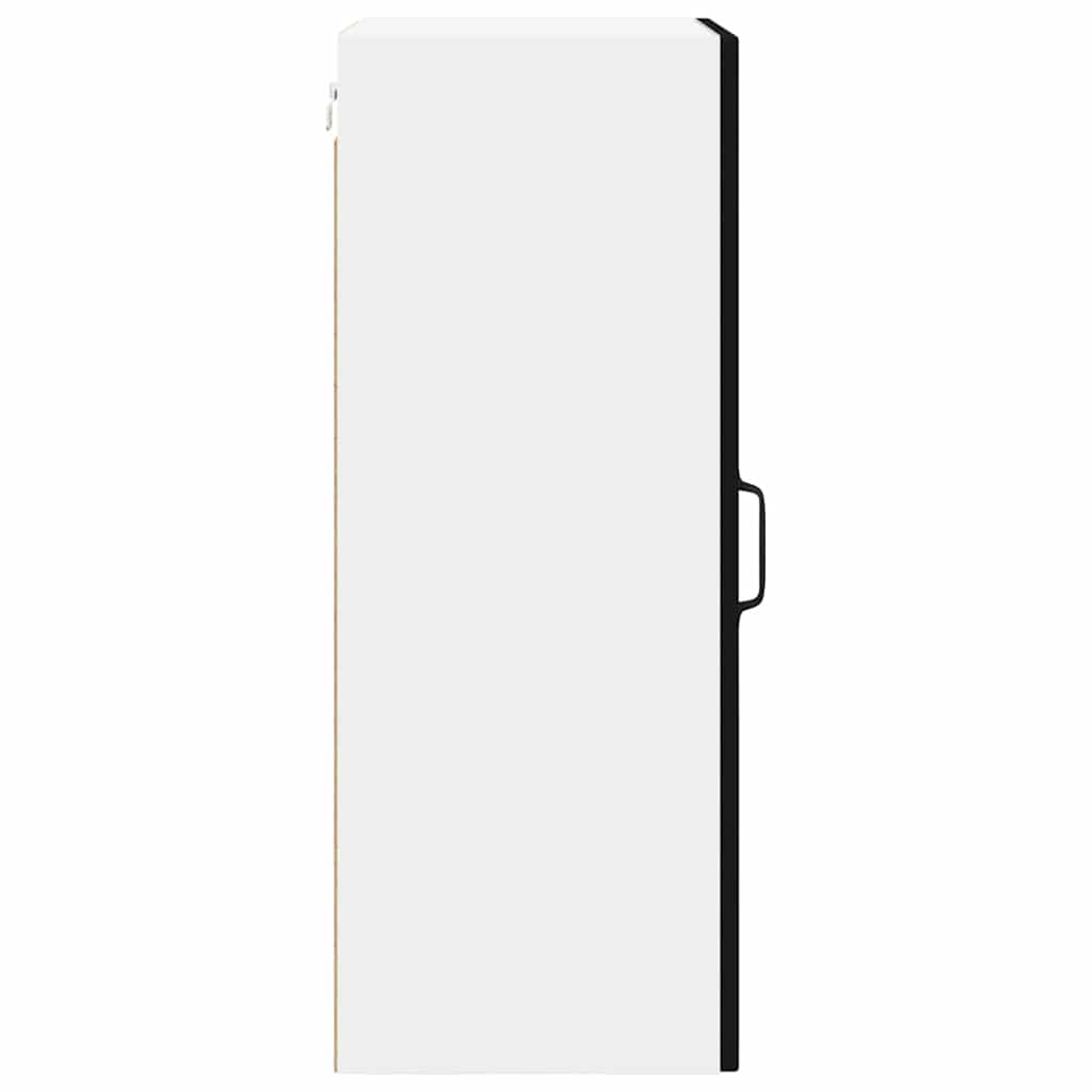 Væglågskab LUCCA 2 pcs Sort 40 x 31 x 80 cm Konstrueret træ