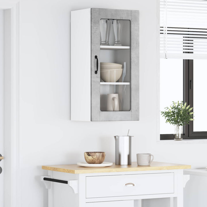 Væglågskab LUCCA Betongrå 40 x 31 x 80 cm Konstrueret træ