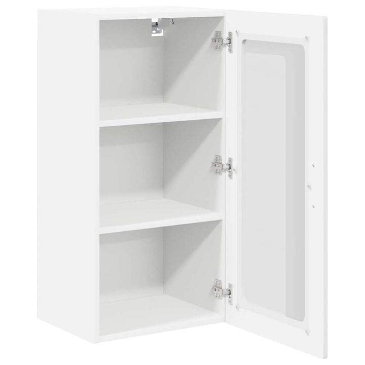 Væglågskab LUCCA 2 pcs Hvid højglans 40 x 31 x 80 cm
