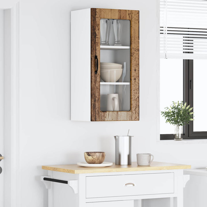 Væglågskab LUCCA Gammelt træ 40 x 31 x 80 cm Konstrueret træ