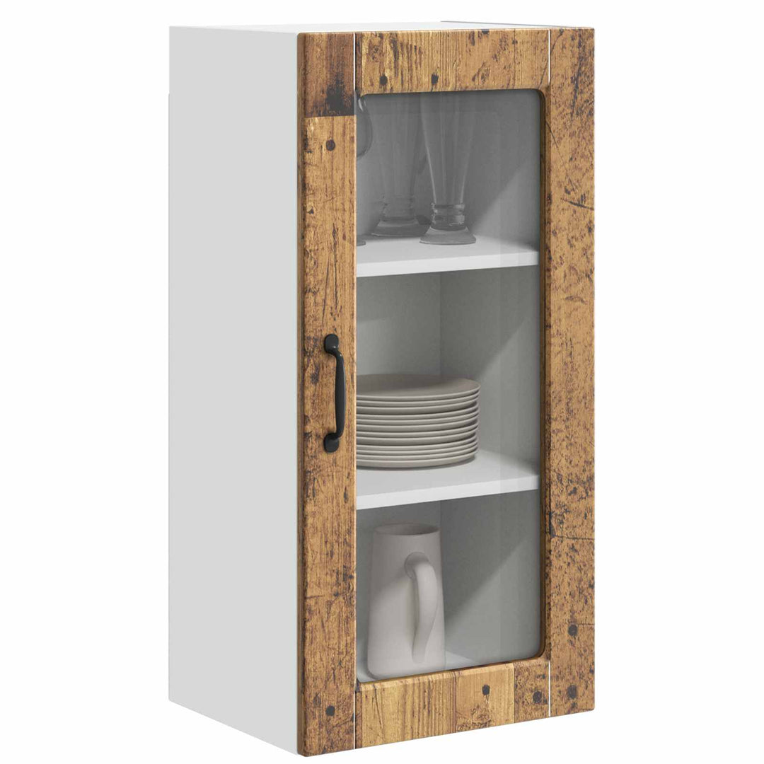 Væglågskab LUCCA Gammelt træ 40 x 31 x 80 cm Konstrueret træ