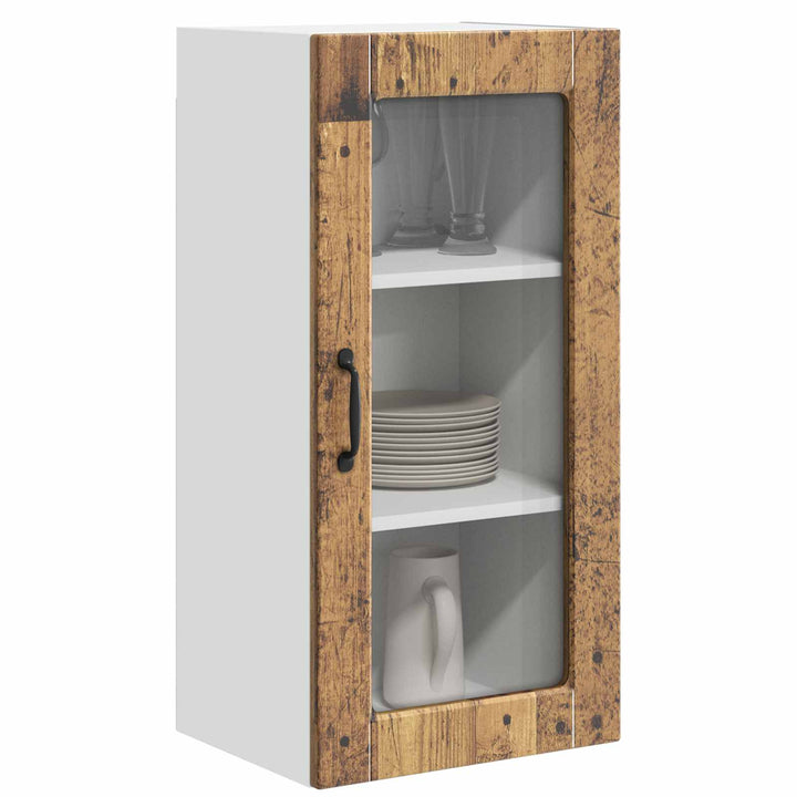 Væglågskab LUCCA Gammelt træ 40 x 31 x 80 cm Konstrueret træ