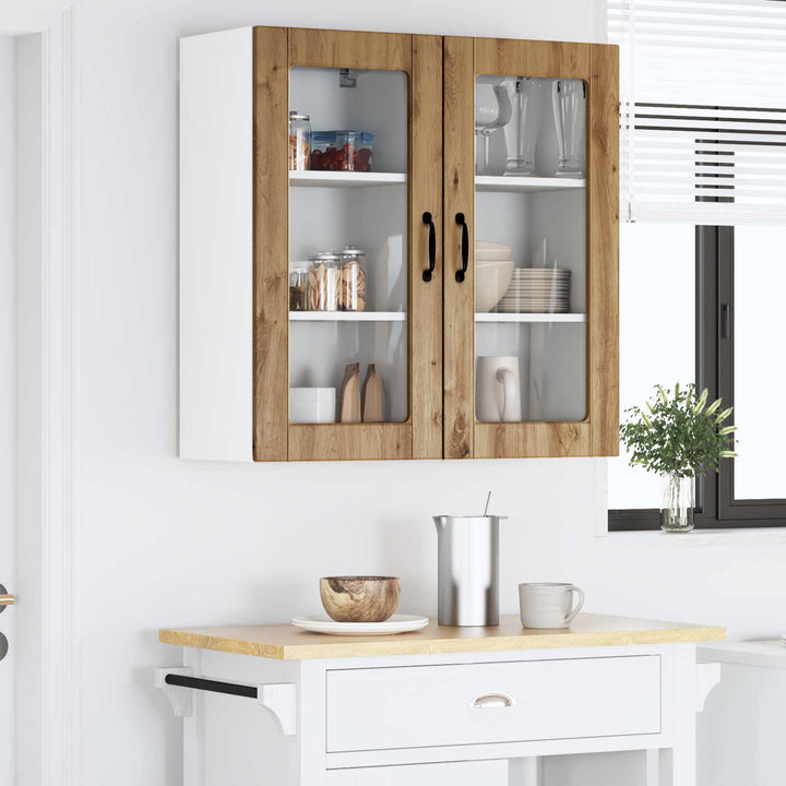 Væglågskab LUCCA 2 pcs Artisan-eg 40 x 31 x 80 cm
