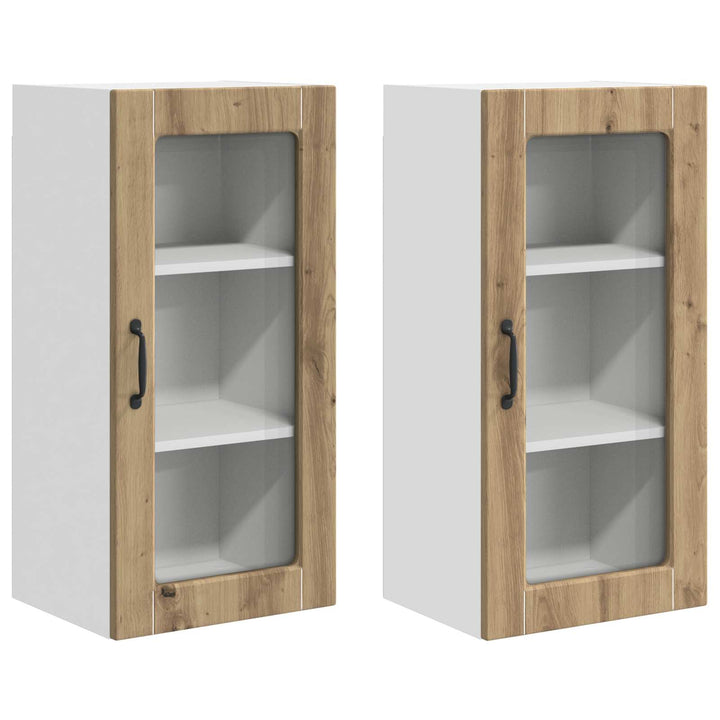 Væglågskab LUCCA 2 pcs Artisan-eg 40 x 31 x 80 cm