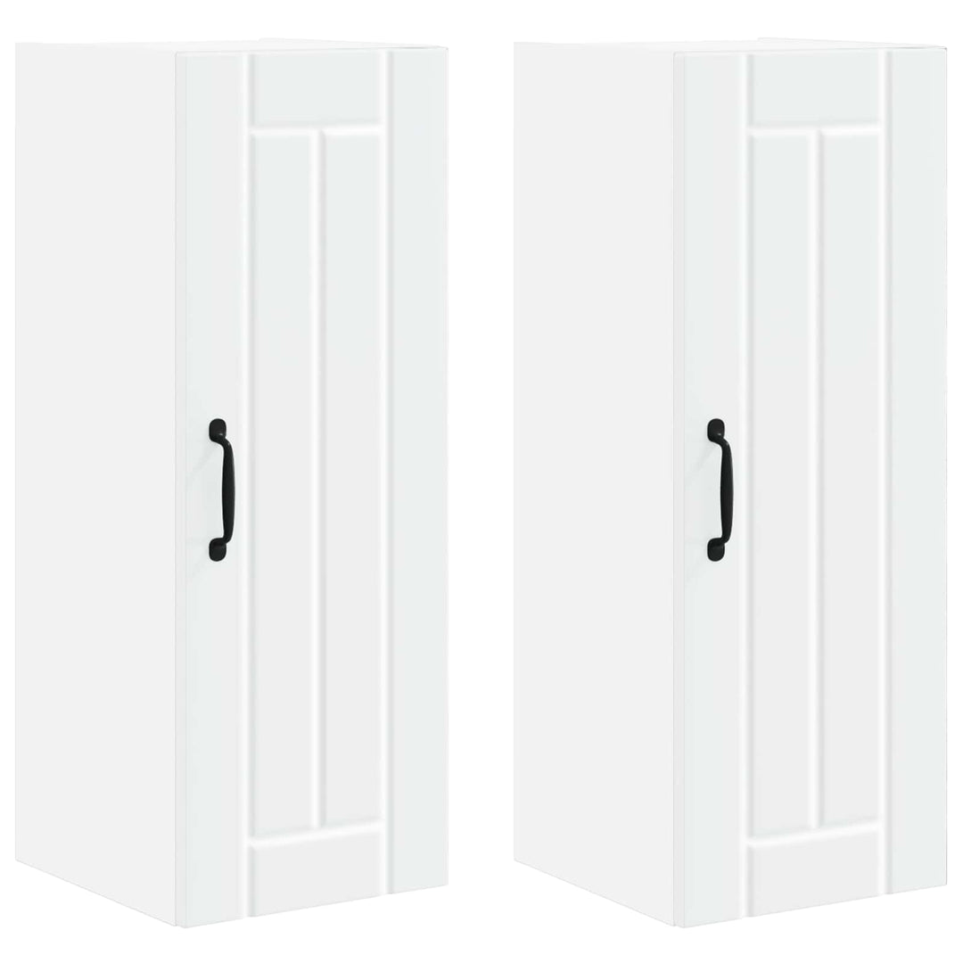 Vægskab LUCCA 2 pcs Hvid 30 x 31 x 80 cm Konstrueret træ