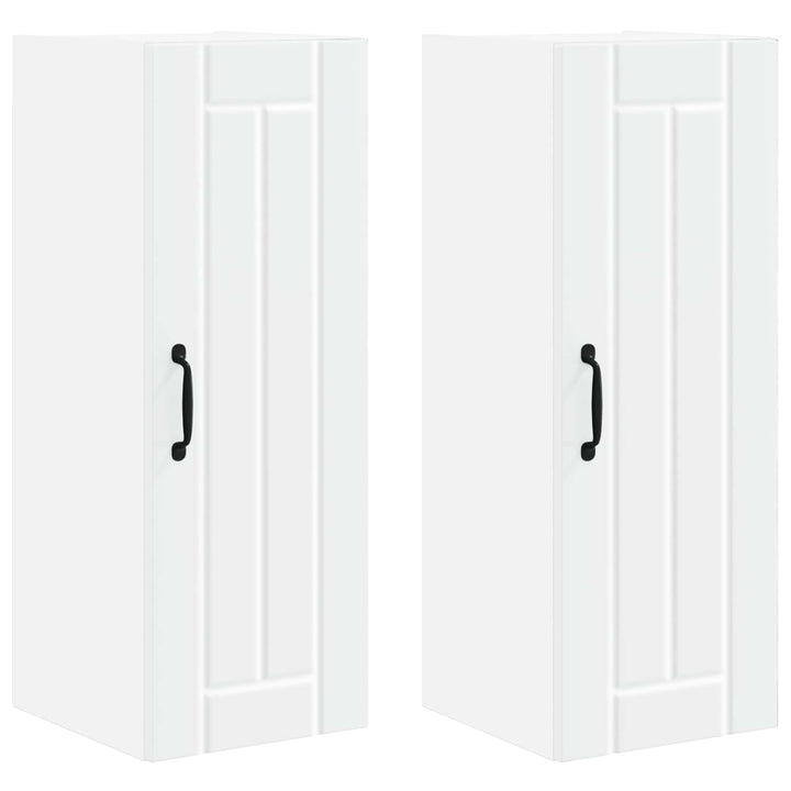 Vægskab LUCCA 2 pcs Hvid 30 x 31 x 80 cm Konstrueret træ