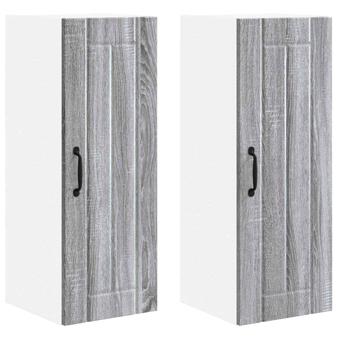 Vægskab LUCCA 2 pcs Grå sonoma-eg 30 x 31 x 80 cm
