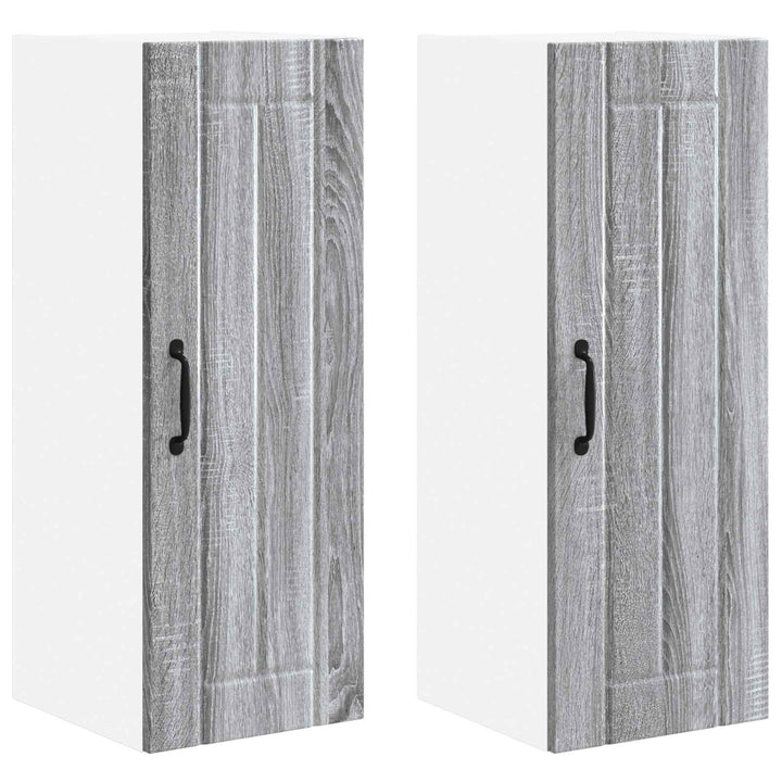 Vægskab LUCCA 2 pcs Grå sonoma-eg 30 x 31 x 80 cm