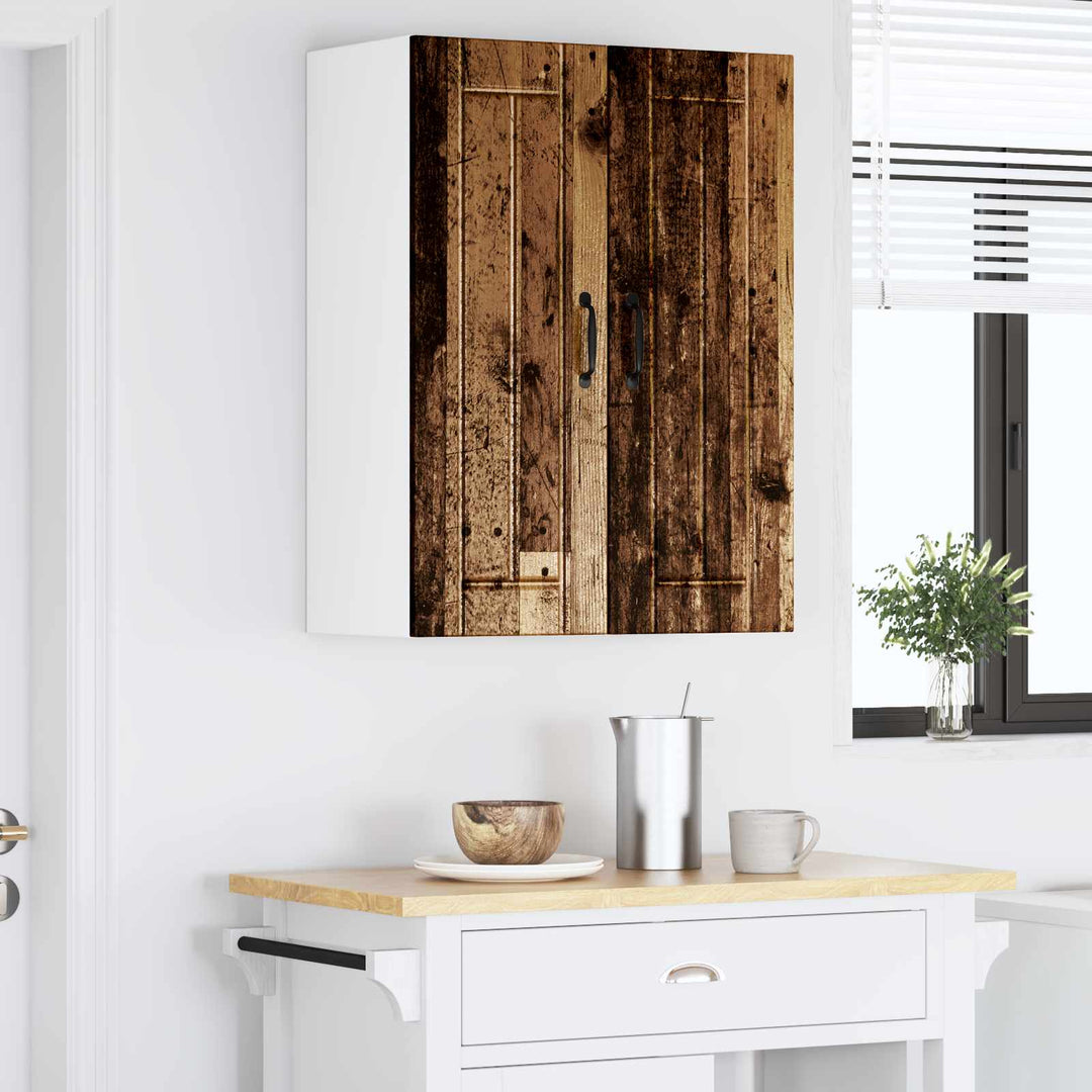Vægskab LUCCA 2 pcs Gammelt træ 30 x 31 x 80 cm Konstrueret træ