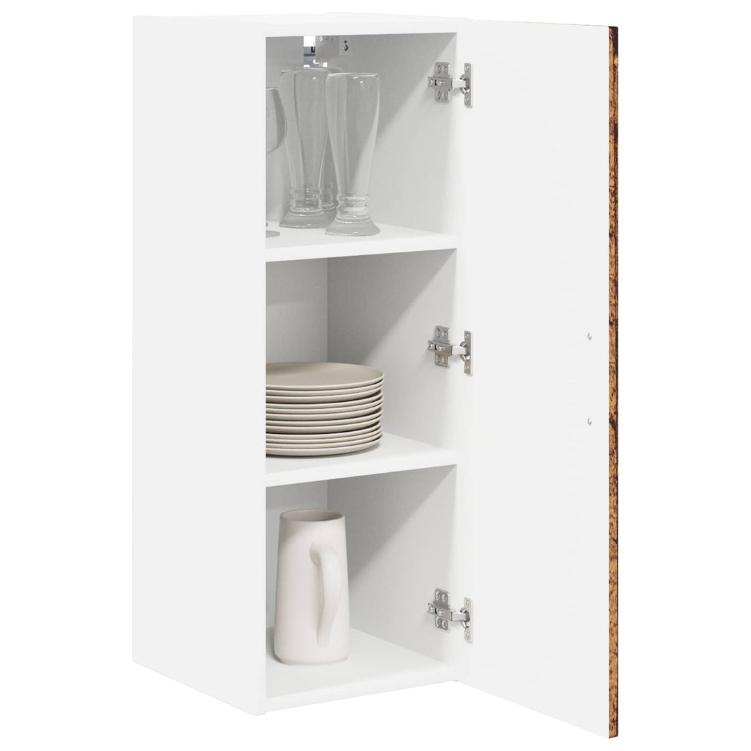 Vægskab LUCCA 2 pcs Gammelt træ 30 x 31 x 80 cm Konstrueret træ