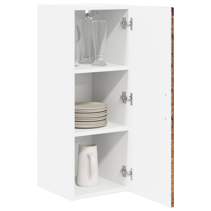 Vægskab LUCCA 2 pcs Gammelt træ 30 x 31 x 80 cm Konstrueret træ