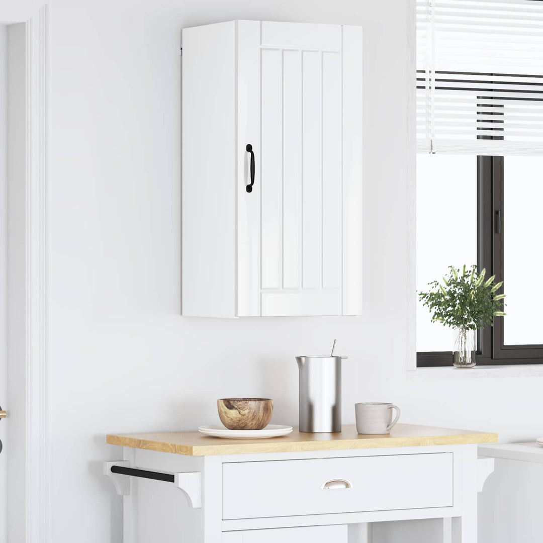 Vægskab LUCCA Hvid højglans 40 x 31 x 80 cm Konstrueret træ