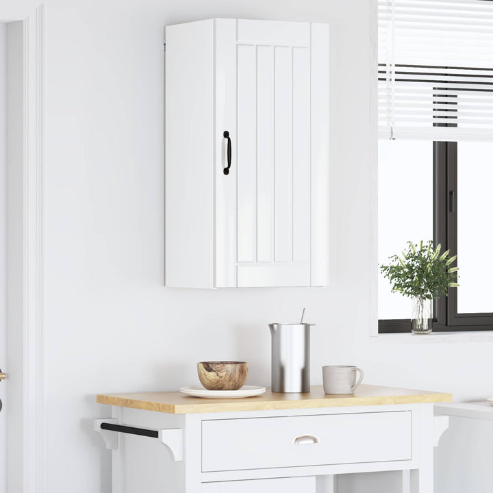 Vægskab LUCCA Hvid højglans 40 x 31 x 80 cm Konstrueret træ
