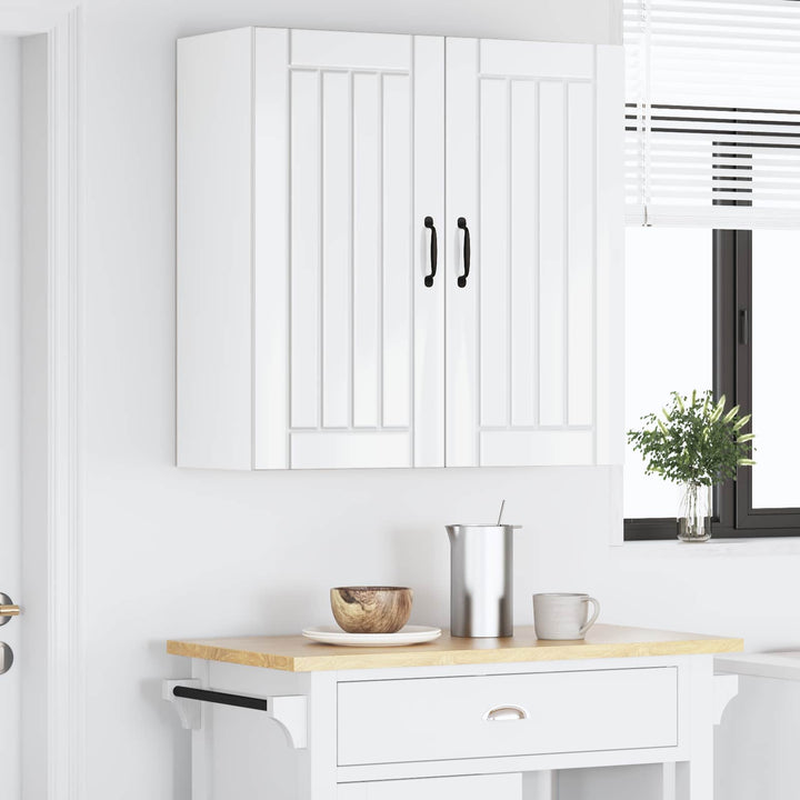 Vægskab LUCCA Hvid højglans 80 x 31 x 80 cm Konstrueret træ