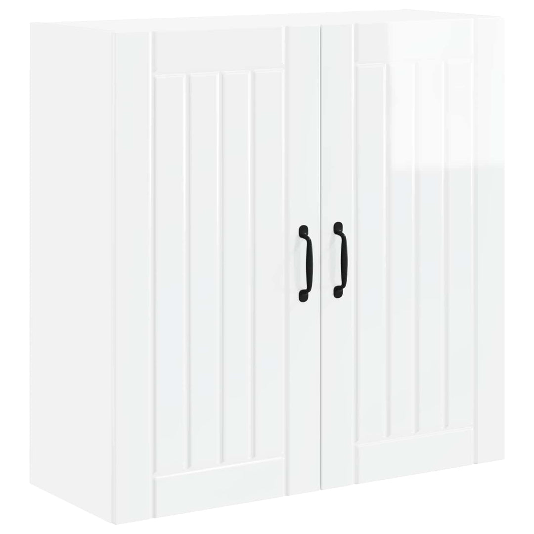 Vægskab LUCCA Hvid højglans 80 x 31 x 80 cm Konstrueret træ