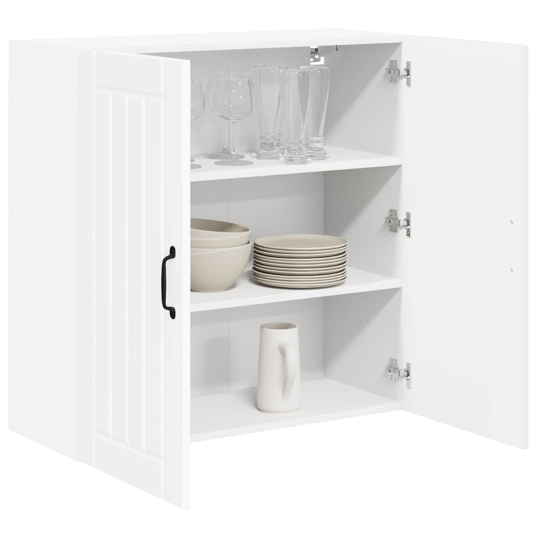 Vægskab LUCCA Hvid højglans 80 x 31 x 80 cm Konstrueret træ
