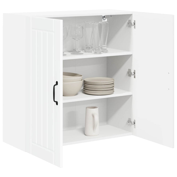 Vægskab LUCCA Hvid højglans 80 x 31 x 80 cm Konstrueret træ