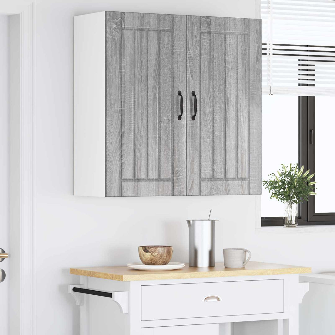 Vægskab LUCCA Grå sonoma-eg 80 x 31 x 80 cm Konstrueret træ