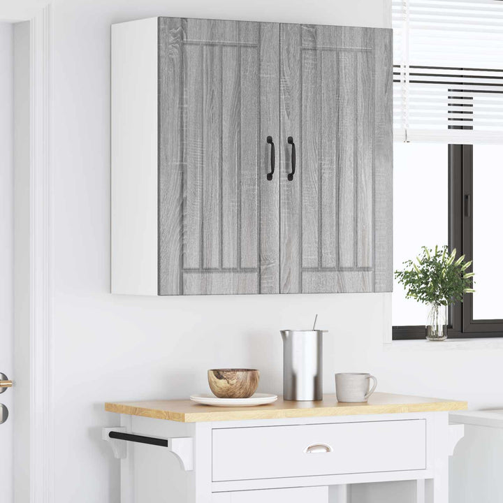 Vægskab LUCCA Grå sonoma-eg 80 x 31 x 80 cm Konstrueret træ