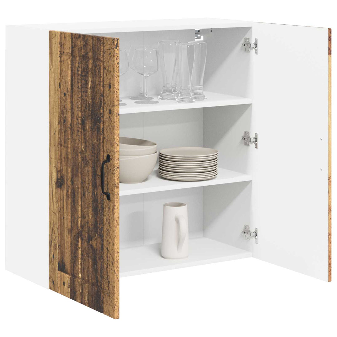 Vægskab LUCCA Gammelt træ 80 x 31 x 80 cm Konstrueret træ